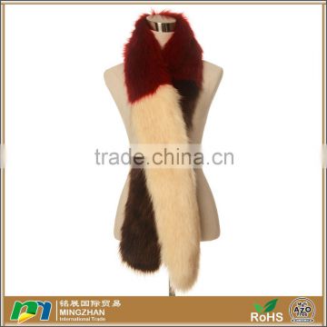 Women's Winter Multicolor Warm Mink Faux Fur Scarf