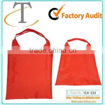 Cheap 190T Polyester folding shopping bag