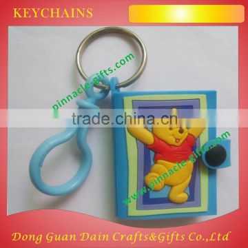 promotion custom soft pvc animal shaped keychain