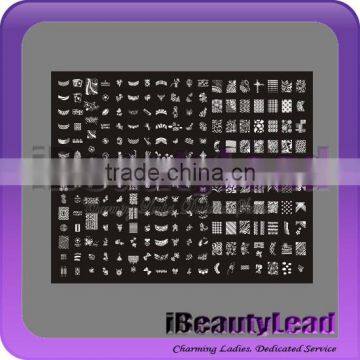 fashional nail image plate in square shape XXL image nail art stamping plates