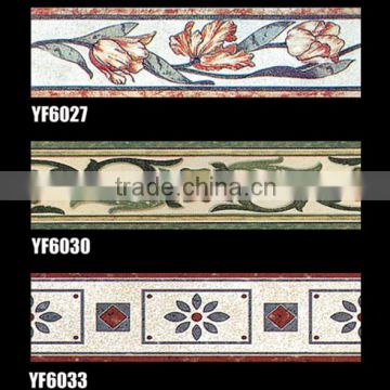 Minqing high quality glazed border tiles 80x300mm