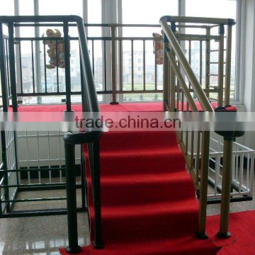 Hotel stair handrail assembly