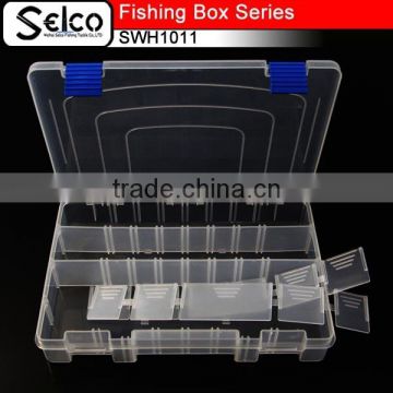 SWH1011 Transparent plastic fishing tackle box