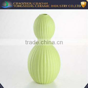 Modern Gourd Shape Green Ceramic Flower Vase Height32CM