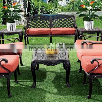 Sigma cast aluminum garden furniture royal sofa set outdoor lounge sofa