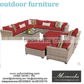 MMD005 New Wicker Outdoor furniture Lounge set Patio Rattan setting Corner Modular sofa