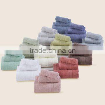 100% Cotton Pure color 3 Pcs Towel Sets Bath Towels for Adults Luury Brand High Quality Soft Face Towels Variety of colors