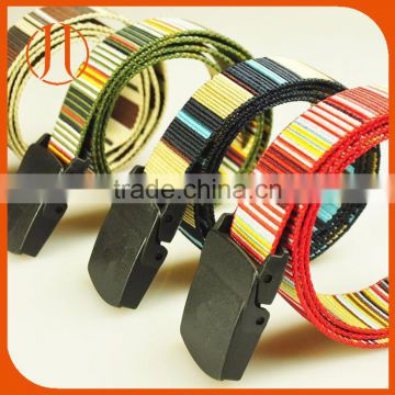Wholesale leisure outdoor mens nylon fabric weaving canvas belts