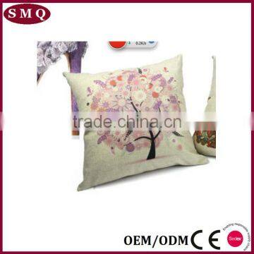 natural style painting large pillow covers in 50*50cm size