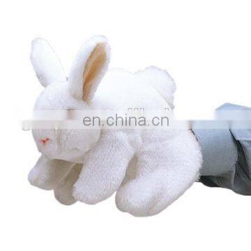 Four foot ASTM/EN71 baby love white rabbit hand puppet