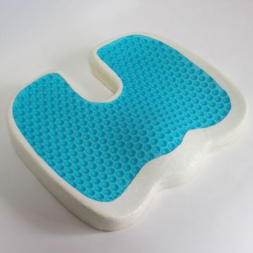 Wholesale U shape coccyx cushion memory foam gel seat cushion for hemorrhoids