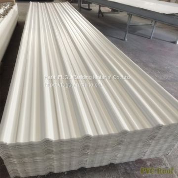 Trapezoid Heat Proof Used Corrugated Polycarbonate PVC Roof Ceiling Roof Sheet