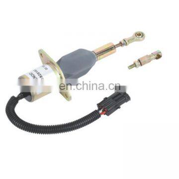 Excavator Engine Fuel Shut Off  Stop Solenoid Valve 3928160 SA-4293-12 3928161 SA-4293-24 for 24V 6CT8.3 LH-B027