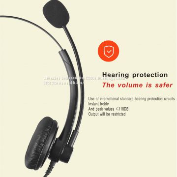 China Beien T11 RJ-MP telephone call center headset noise-cancelling headset customer service