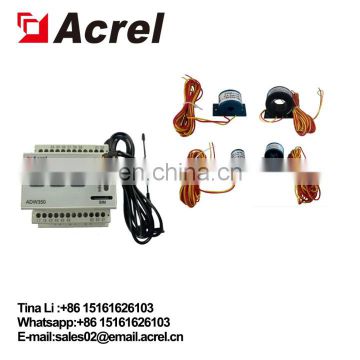 Acrel ADW350 series base station 3 channels single phase din rail energy meter with 4G communication