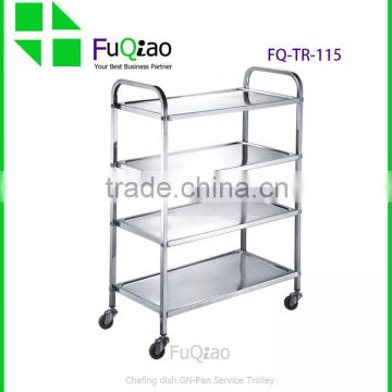 Hotel And Restaurant Supplies 4-tier stainless steel trolley , food Service trolley                        
                                                Quality Choice