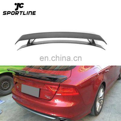 TTS Style Auto Carbon Rear Spoiler For Audi A7 SLINE 4Door Sportback 14-15