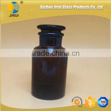 125ml wide mouth reagent glass bottle amber and clear