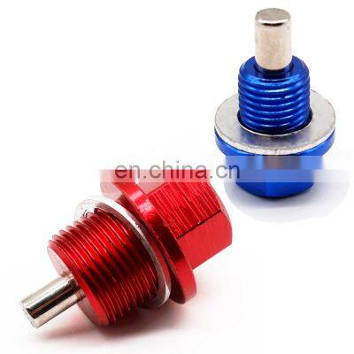 Blue Red M12x1.25 M14x1.5 M20x1.5 Engine Oil Pan Drain Adsorb Plug Magnetic Bolts magnets