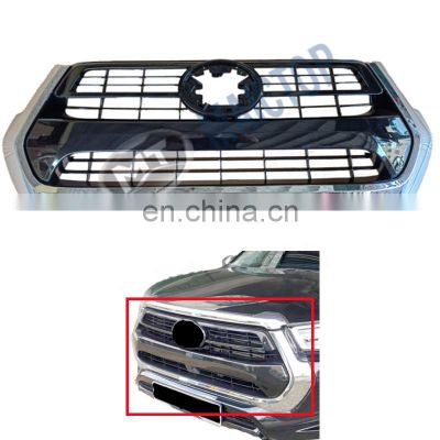 MAICTOP car new model front grille for Hilux revo rocco chrome grille 2021