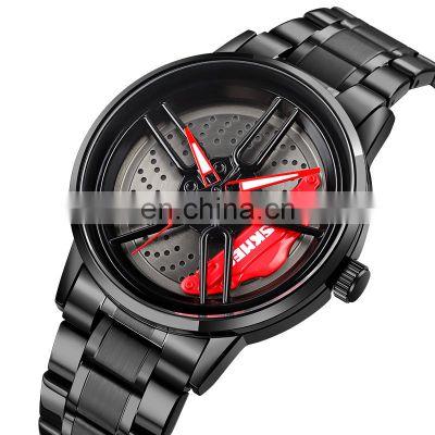 skmei 1990 Brand Fashion Car Wheel Watch New Design reloj Steering Wheel Steering Car Watch Quartz Watch Men