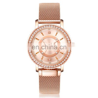DK&YT Luxury 5ATM Water Resistant Rose Gold Stainless Steel Japan Movt Women Watches