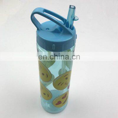 New 100% Food Grade BPA Free Plastic Kids Water Bottle with Straw