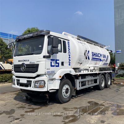 Shaanxi Automobile Three axle 20 cubic suction truck