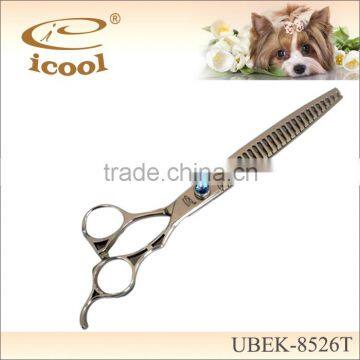ICOOL UBEK-8526T classic high quality pet thinning scissors with diamond