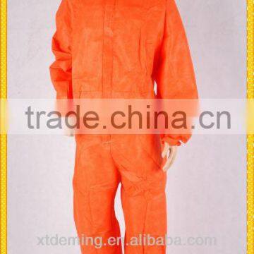 Disposable orange SMS Coverall