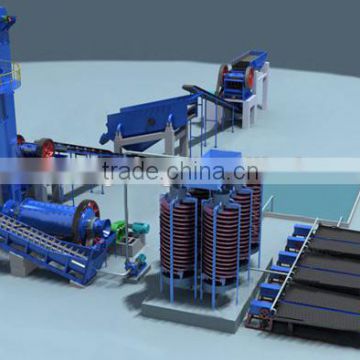 Gold Ore Gravity Separating Process With Shaking Table