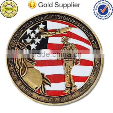 wholesale promotional old customized engraved commemorative metal coin