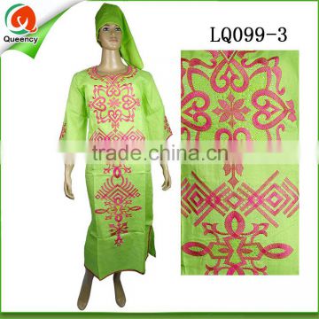 lemon color fashion african women maxi dress clothing Nigerian style 100% linen fabric lady dress