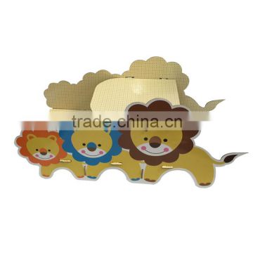 paper decorative animal printed cake stand for kids party