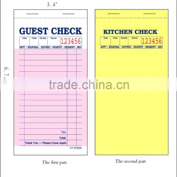 TimiPaper Guest Check Pads CT-S7000