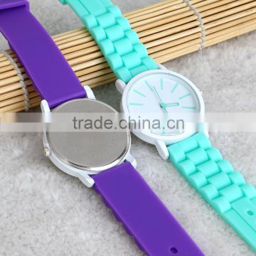 Promotional gift silicone watch for heat transfer printing
