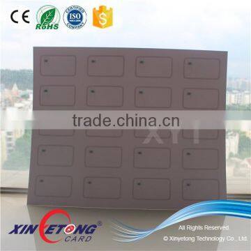 13.56MHZ Ntag216 RFID Smart Card Inlay 4x5 Layout