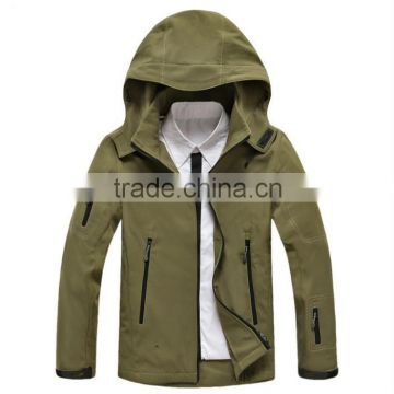 winter 10000mm waterproof plain dyed softshell jacket supplier