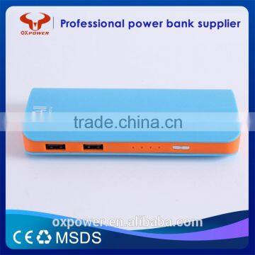 Professional Factory Supply New Style Unversial Portable Two USB Mobile Phone Power Bank 13000mAh