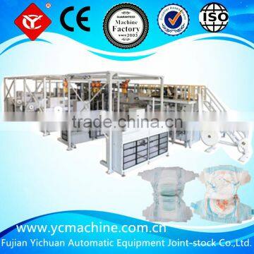 Full-servo Elastic Tape Baby Diaper Machine Manufacturer