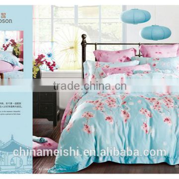 Very luxury And Soft Tencel Bedding Set Reactive Printing Duvet Cover Set 4PCS Full Queen King Cal King Twin