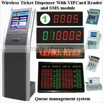 wireless queue system/queue management ticket dispenser LED queue system/wireless queue management system