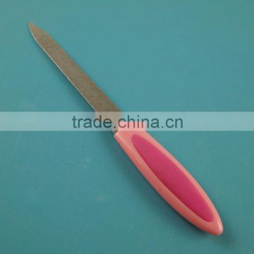 ZJCS-002 14.7cm Plastic handle folding nail file