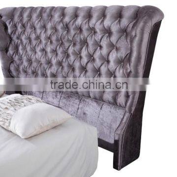 bed classic Luxurious curved headboard