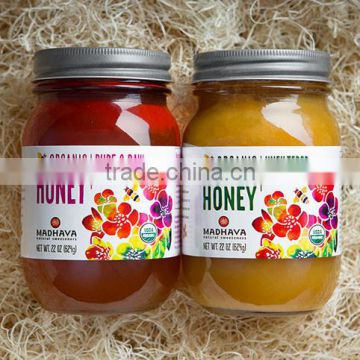 Label for Glass bottled honey