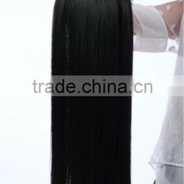 wig cap weft long hair extension with clips