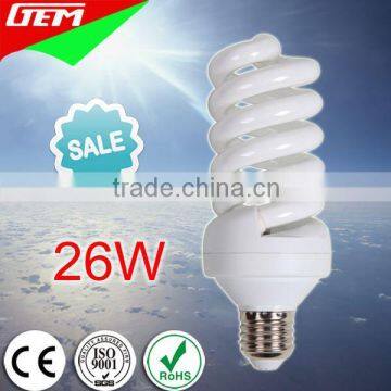 China Manufacture 5-105W CFL FSL Light Bulbs 6400K With U/Spiral Shapes