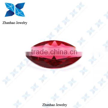 Hot selling charming decorative pink marquise cut glass gems