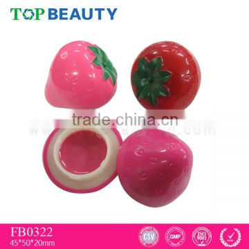 FB0322-2 strawberry shape organic lip balm