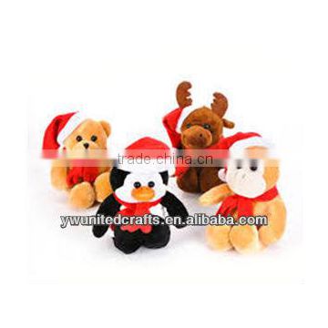 Fashion design High Quality lovely Christmas bear plush toy